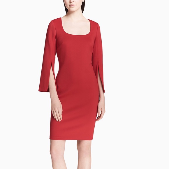 Calvin Klein Beautiful Red Dress - Picture 1 of 4